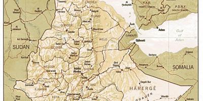 Старый Эфиопии карте