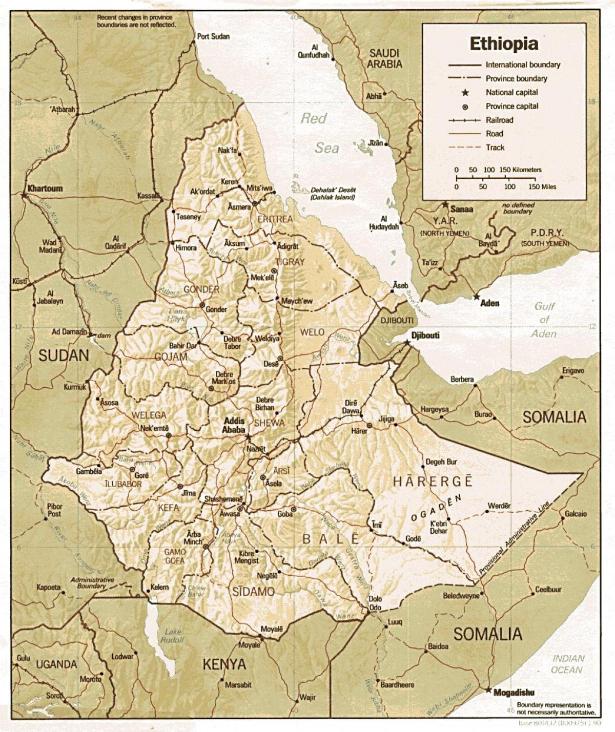 старый Эфиопии карте